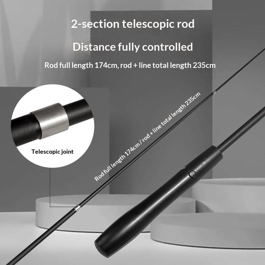 LED Interactive USB-Rechargeable Telescopic Cat Toy Rod To Keep Your Cat Entertained
