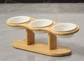 Wooden Pet Vertical Removable Neck Protector Food Basin