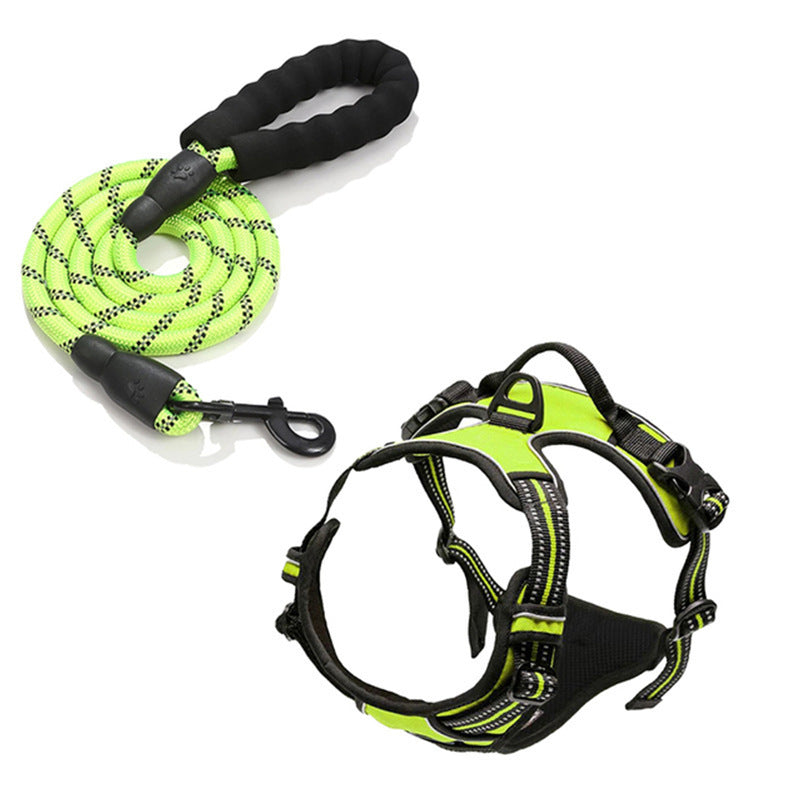Dog Leash Heavy Duty Nylon Walking Lead with Padded Handle - Detail Angle 5 | Majestic Pet Kingdom