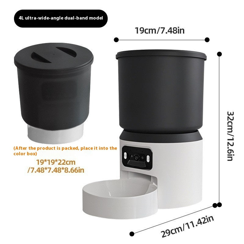 4L Smart Feeder Pet Cat Dog Timing Remote Monitoring - Majestic Pet Kingdom
