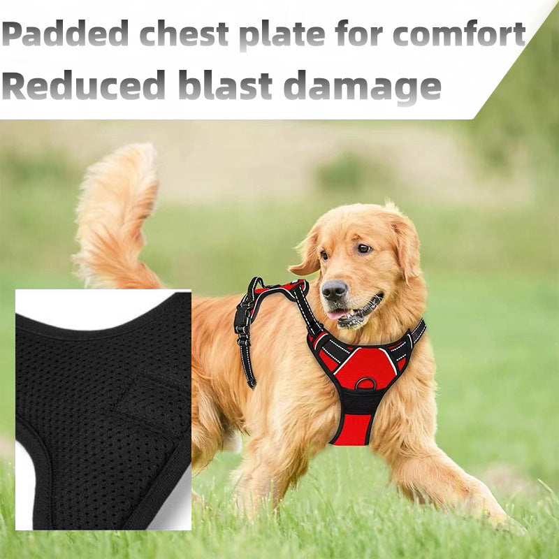Vest-style Reflective And Breathable Chest-strap Leash - Majestic Pet Kingdom