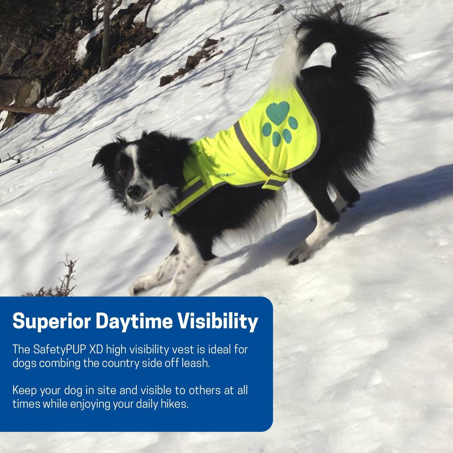 Reflective Dog Vest Hi-Vis L Size Yellow - Majestic Pet Kingdom