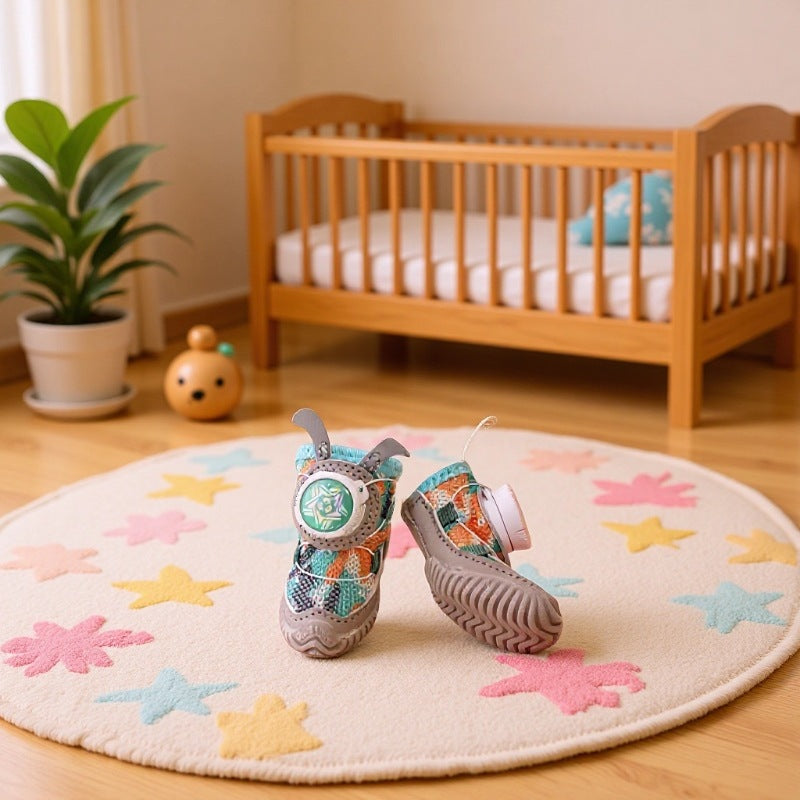 Pet Shoes, Mesh Fabric, Rotating Button, Small Dogs - Premium Pet Accessory