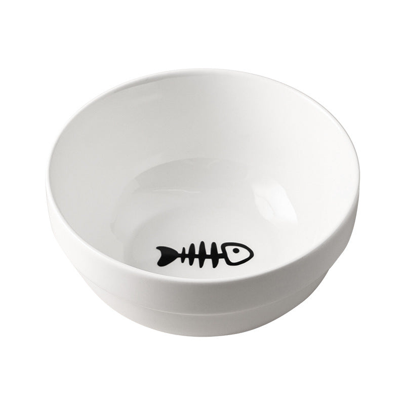 Ceramic Cat Bowl Food Basin Dog Drinking Water - Majestic Pet Kingdom
