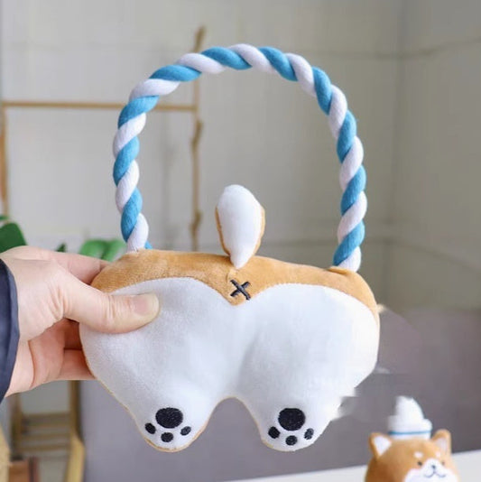 Toy Handle Bends And Hitches Butt Bite-resistant Plush