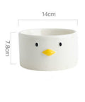 Chickens With Crooked Necks And High Feet Prevent Cats From Overturning Small Dog Food Basins Double Bowl