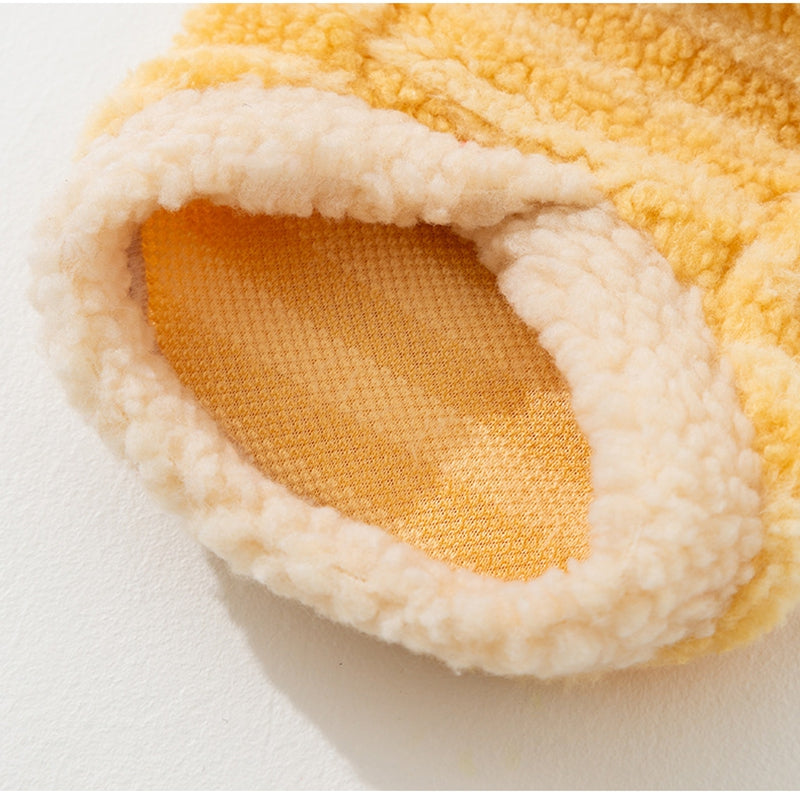 Autumn And Winter Dog Clothing, Warm Striped Lambskin Fleece Drawstring Two-legged Fleece, Small And Medium-sized Dog And Cat Pet Clothing - Majestic Pet Kingdom