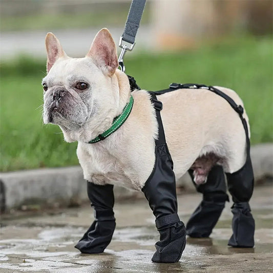 Dog Shoes Waterproof Breathable Outdoor Paw Boots 4-Pack Set