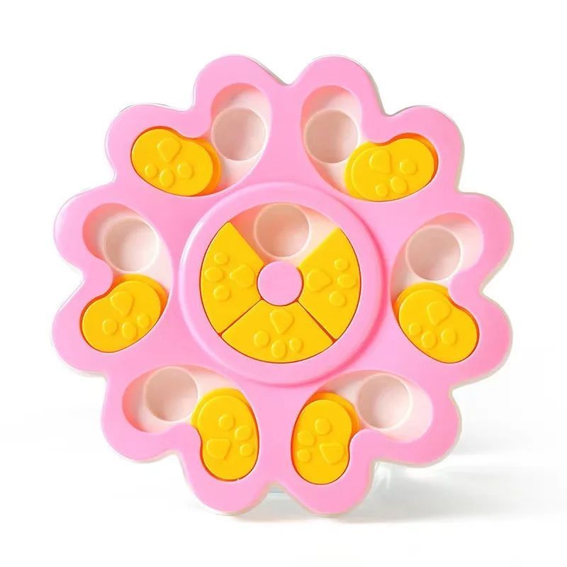 Dog Puzzle Slow Bowl Flower Shape Improve Pet IQ Interactive Feeder Non-Slip Anti-choking Dogs Training Games Dog Accessories