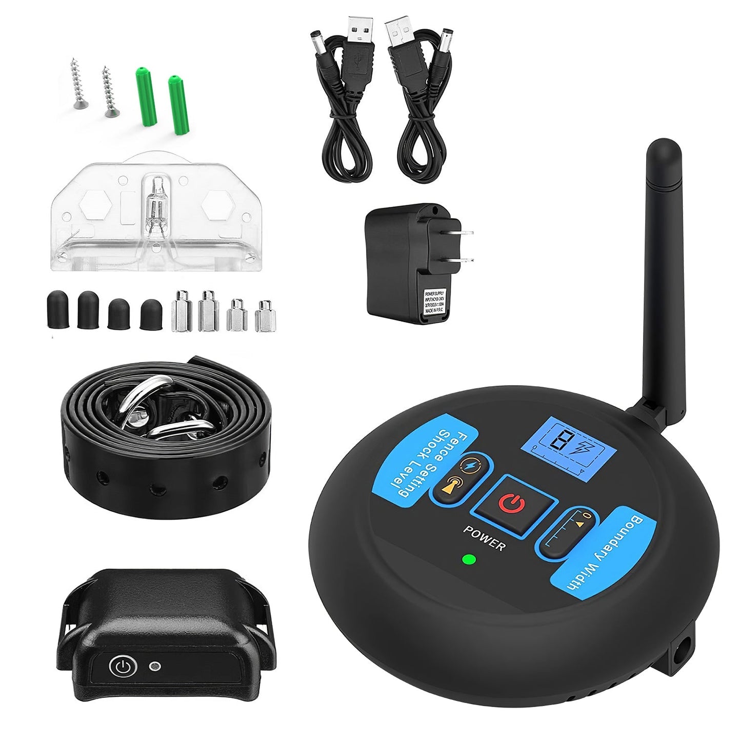 Wireless Electric Dog Fence Pet Shock Boundary Containment System Electric Training Collar For Small Medium Large Dogs | Purrfect Pet Kingdom