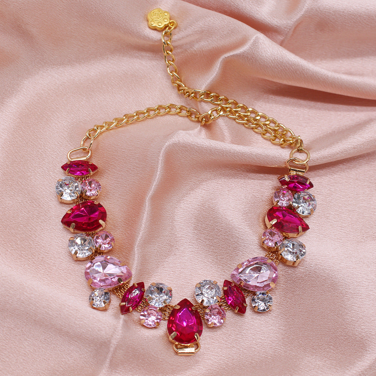 Cat And Dog Gem Pearl Necklace Princess - Majestic Pet Kingdom