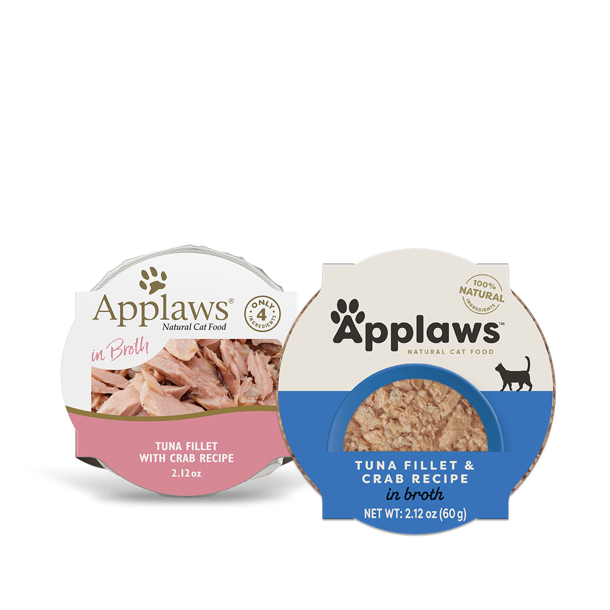 Applaws Natural Wet Cat Food Tuna Fillet & Crab Recipe in Broth (2.12oz) - Majestic Pet Kingdom