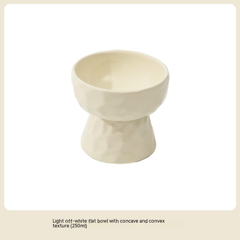 Ceramic High Leg Cervical Support Oblique Bowl