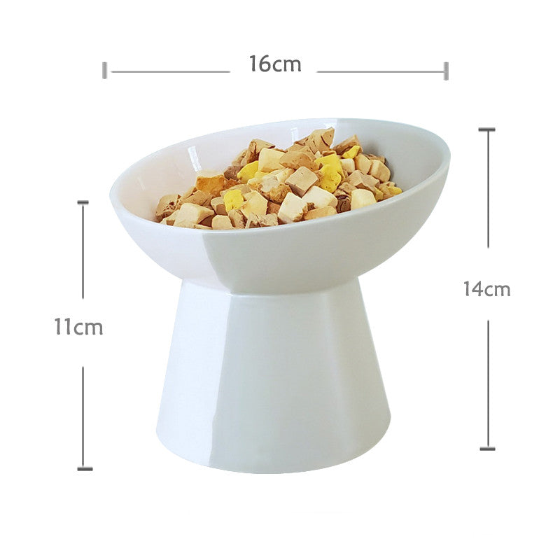 Ceramic Pet Slant Mouth Dog And Cat Food Bowl Set - Majestic Pet Kingdom