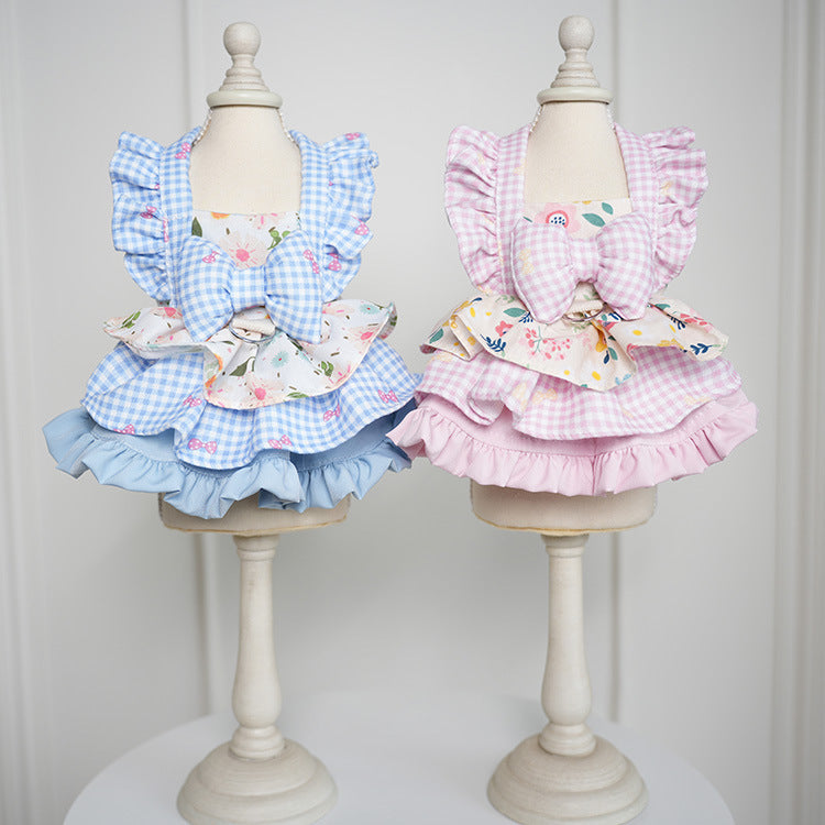 Cute Floral-patterned Gloria Dress For Small And Medium-sized Dogs | Purrfect Pet Kingdom