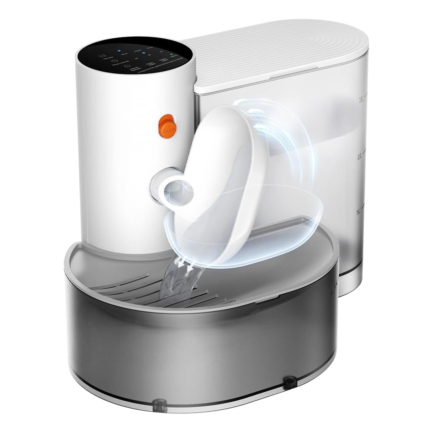Smart Pet Water Fountain Automatic Cat Water Dispenser 3L/101OZ Cordless Rechargeable Dog Water Fountain Self-Refill with 3 Adjustable Volume 3 Time I - Majestic Pet Kingdom