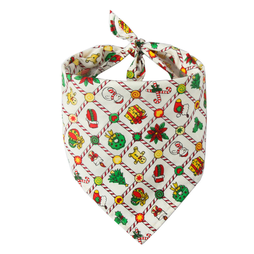 Cotton Triangle Scarf & Bib Set for Dogs & Cats
