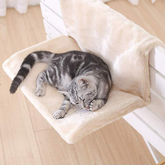 Cat Hammock Elevated Breathable Wooden Frame Sleeping Lounger