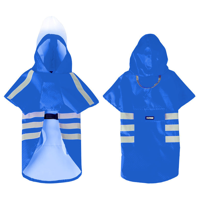 Reflective Dog Raincoat: Windproof Waterproof Poncho