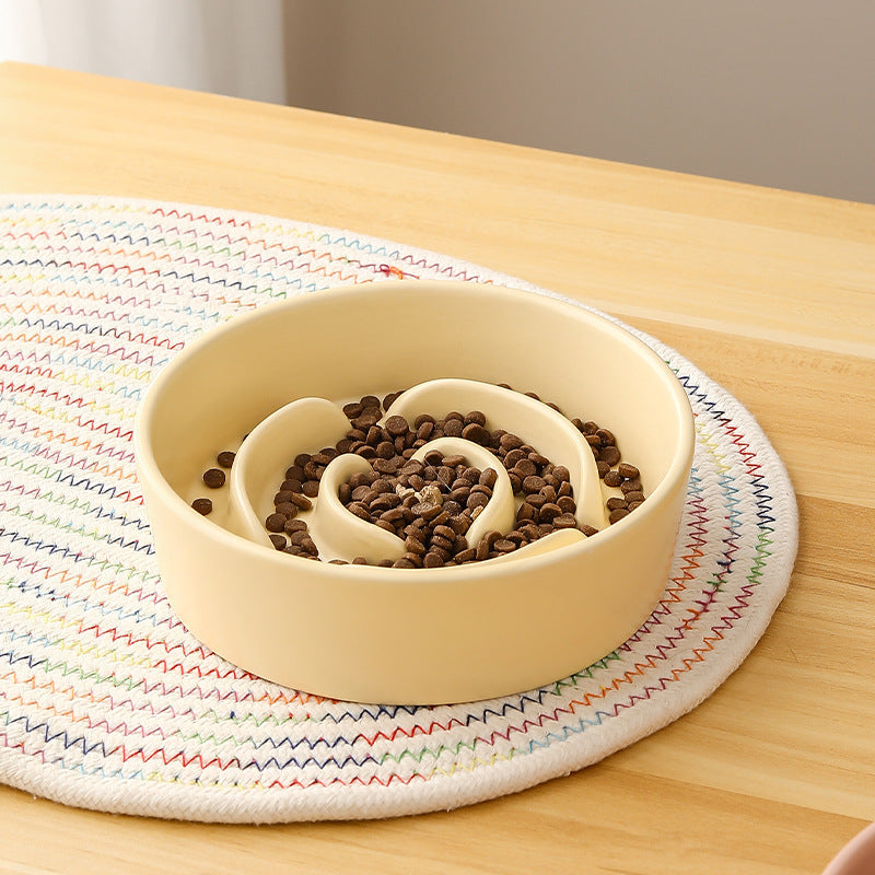 Ceramic Pet Cat And Dog Bowl Small And Medium-sized Dogs Puppy