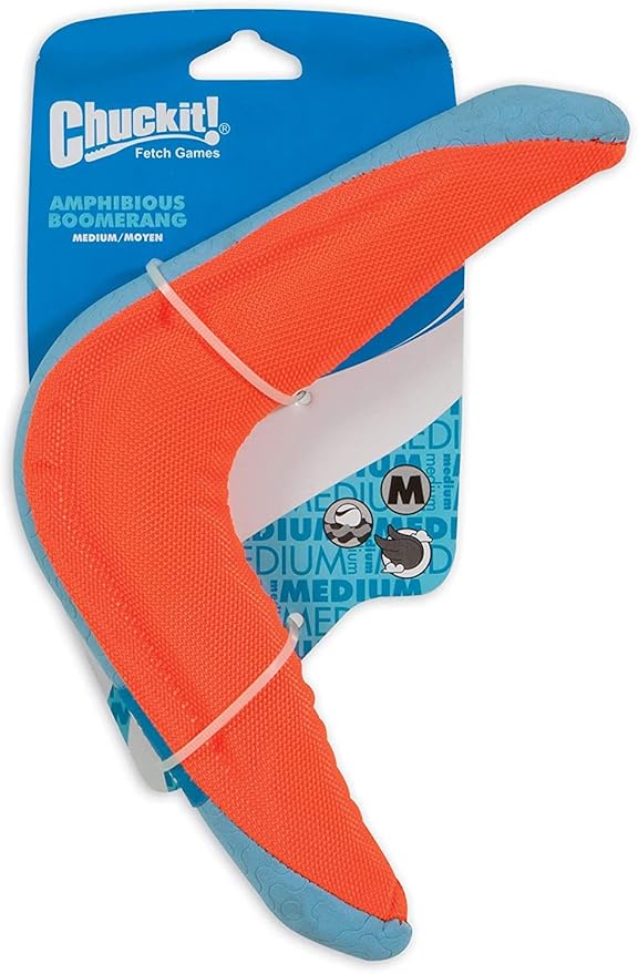 Dog Toy Chuckit Amphibious Boomerang Floating Water Fetch Pl