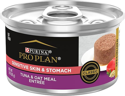 Pro Plan Sensitive Tuna & Oatmeal Cat Food 3oz - Majestic Pet Kingdom