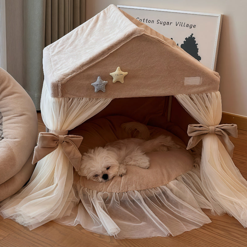 Creative House For Kitty Princess Dog And Cat Tent