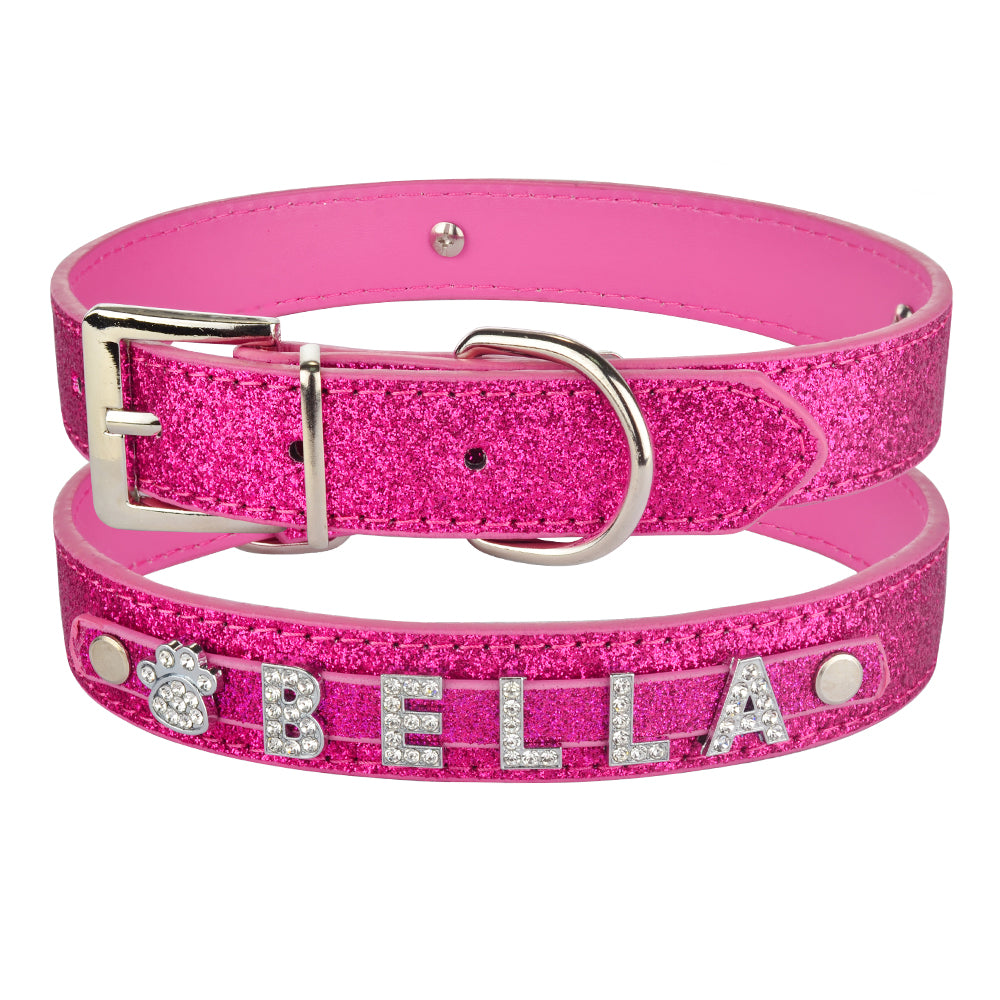 Dog Collar Charms DIY Alphabet Rhinestone Slide Letters Set - Detail Angle 3 | Majestic Pet Kingdom