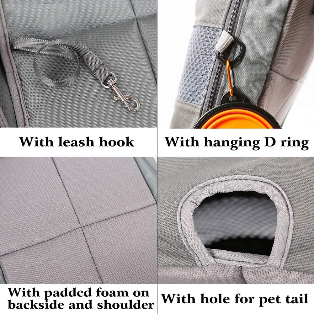 Dog Carrier Backpack Front Chest Legs-Out Breathable Travel Bag - Detail Angle 7 | Majestic Pet Kingdom