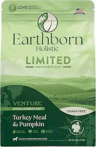 Dog Food Earthborn Venture Grain Free Turkey & Pumpkin Kibbl