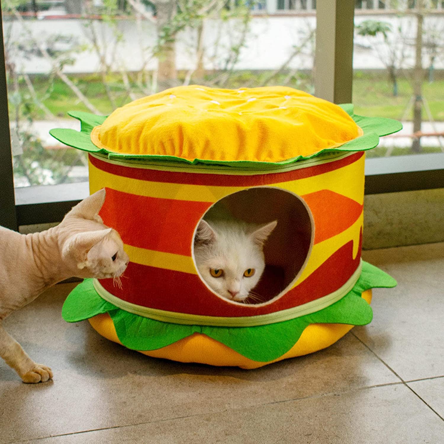 Hamburger French Fries Pet Bed | Purrfect Pet Kingdom