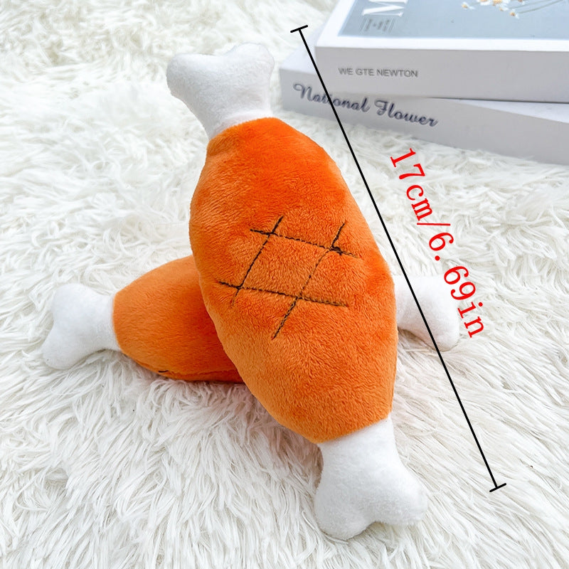 Dog Plush Toy Sly Fox Knottie Soft Squeaky Stuffed Pet