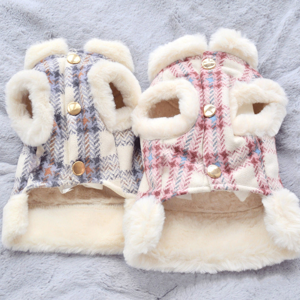 Dog Plush Vest: Warm Fleece Harness Sweater for Small Dogs - Majestic Pet Kingdom