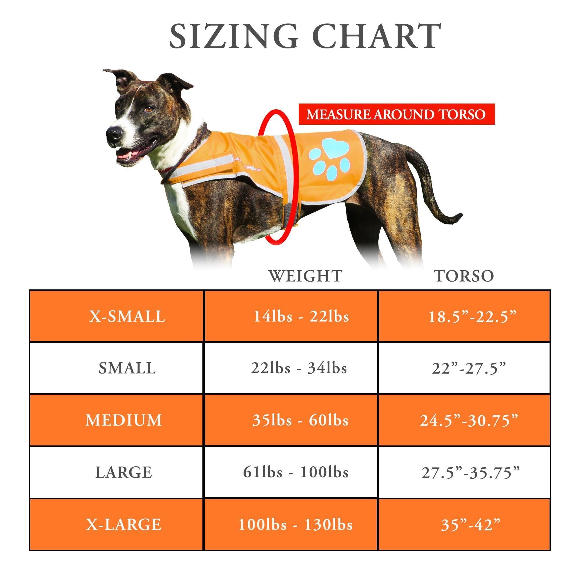 Reflective Dog Vest Hi-Vis 18.5 in Chest x 15 in Neck - Majestic Pet Kingdom