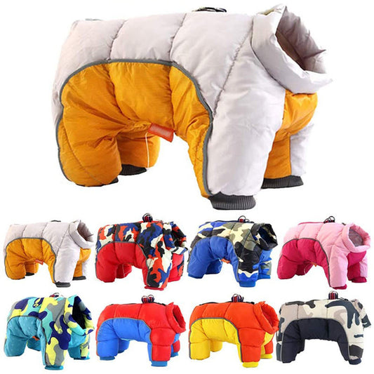 Pet Dog Winter Clothes Thick Warm Down Jacket Teddy Cotton Coat - Majestic Pet Kingdom