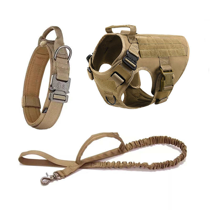 Dog Collar and Leash Set Tactical Military 3-Piece Walking Kit - Detail Angle 4 | Majestic Pet Kingdom