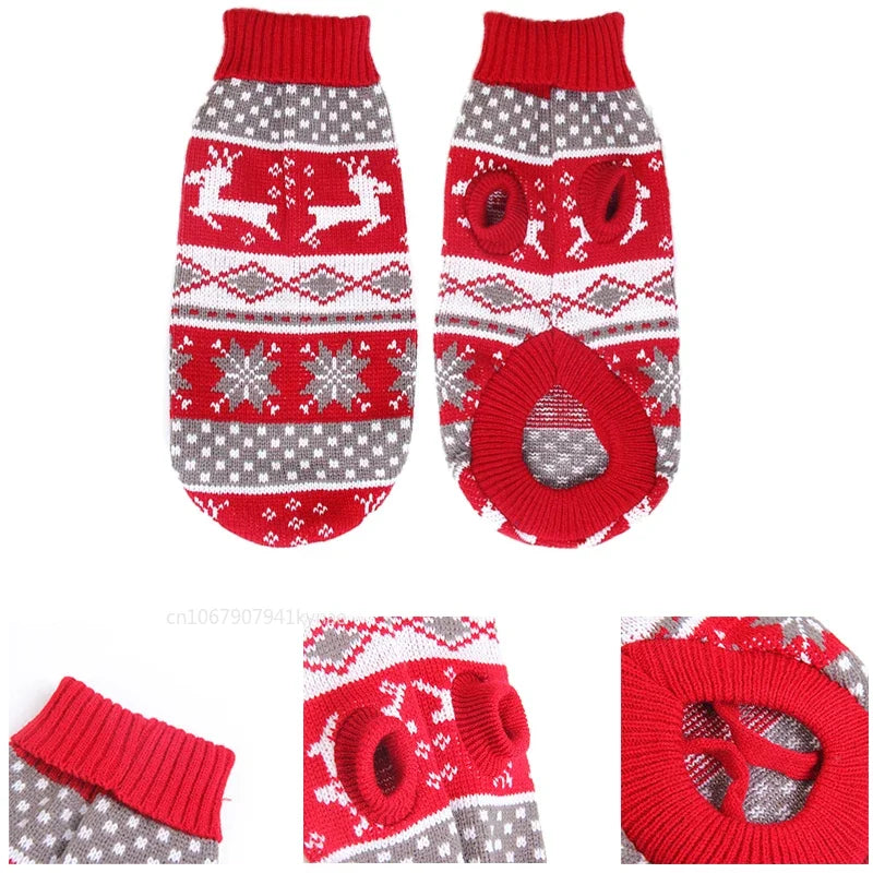 Knitted Dog Sweater: Warm Winter Fleece Pet Apparel - Majestic Pet Kingdom
