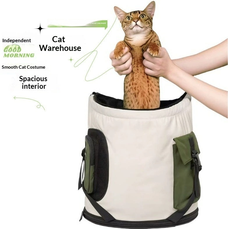 Pet Portable Breathable Cat Backpack With Shoulder Straps | Purrfect Pet Kingdom