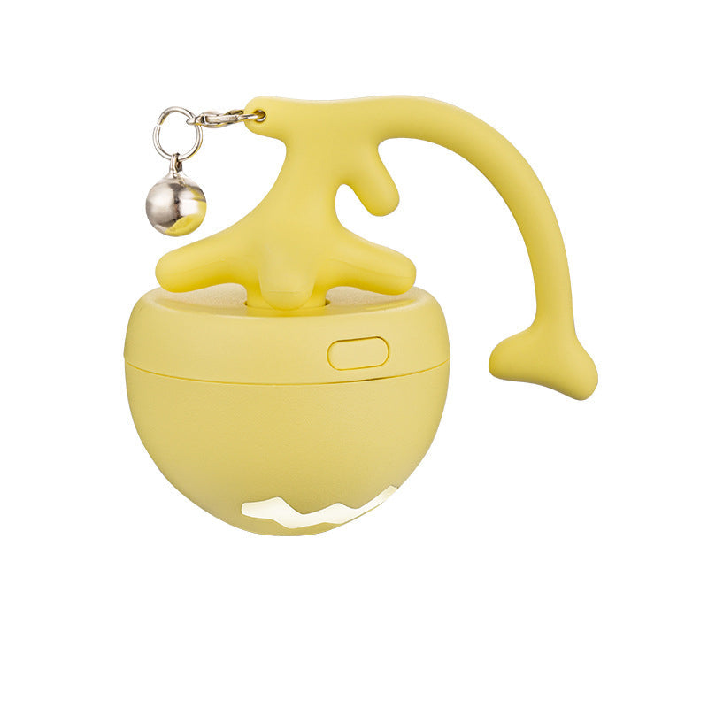 Cat Toy Fish Bone Rolling Ball USB Electric Motion Teaser Wand - Detail Angle 3 | Majestic Pet Kingdom