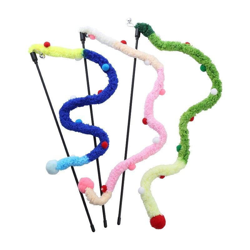Innovative Colorful Plush Cat Teaser