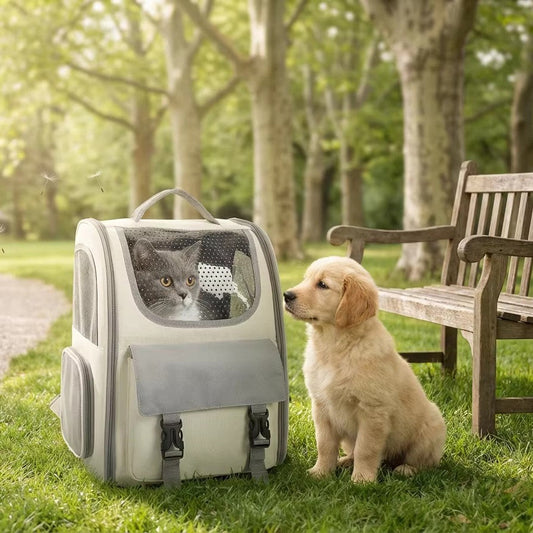 Breathable Transparent Outdoor Pet Backpack For Cats And Dogs | Purrfect Pet Kingdom