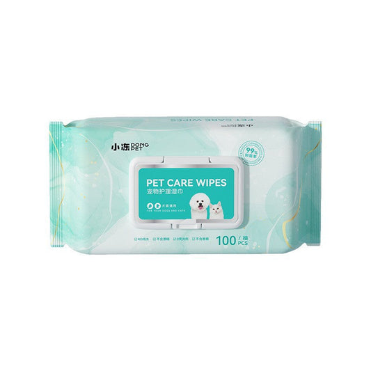 Pet Wet Wipes 100 Sheets for Cats and Dogs Eye Cleaning Tear Stain Wipes Extra Large and Thick Cat and Dog Supplies | Purrfect Pet Kingdom