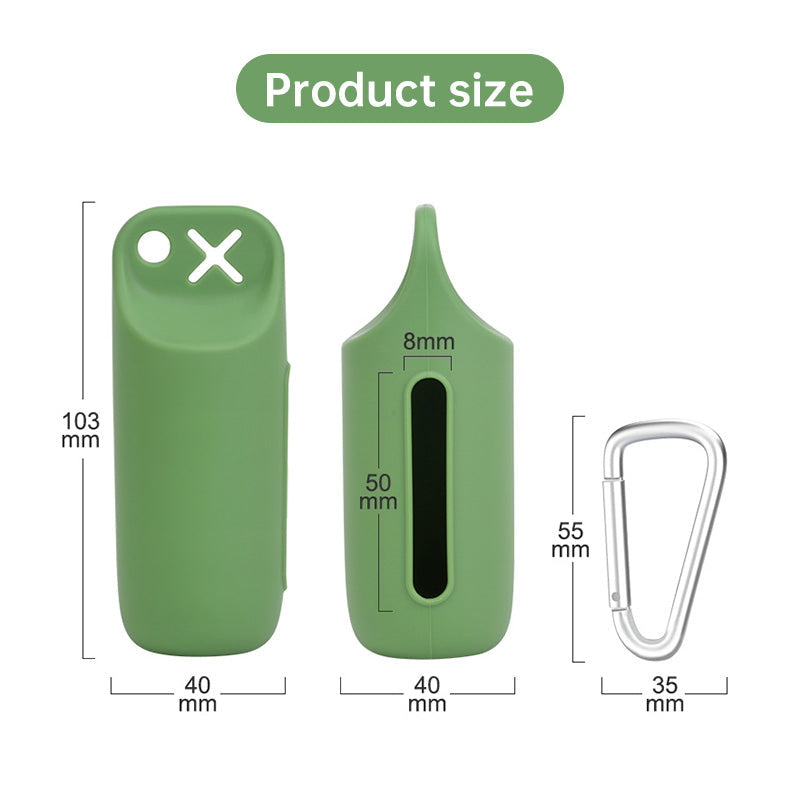 Silicone Poop Bag Holder: Portable Dispenser Case - Majestic Pet Kingdom