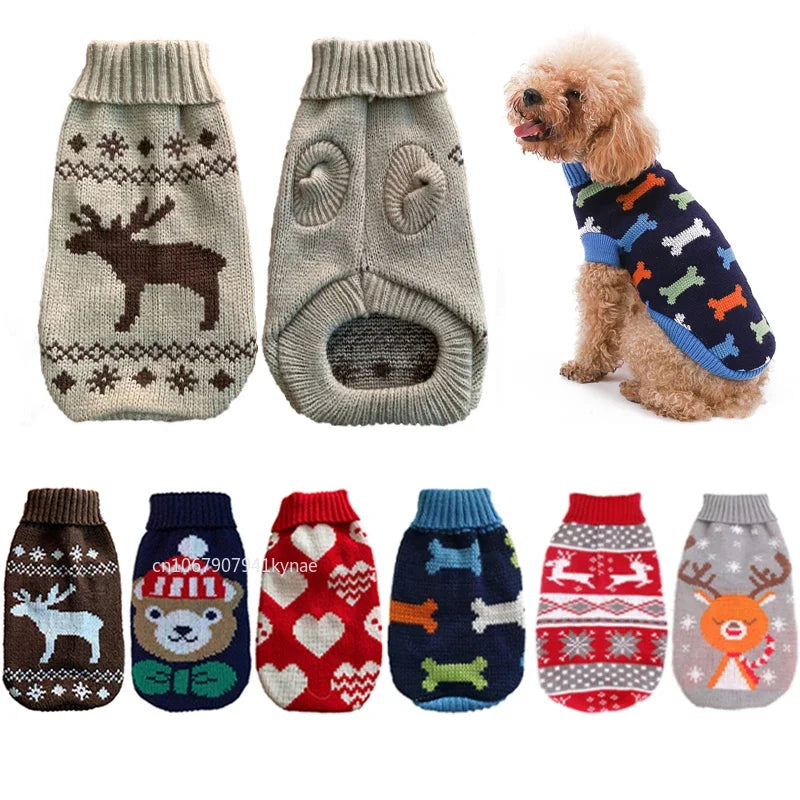 Knitted Dog Sweater: Warm Winter Fleece Pet Apparel - Majestic Pet Kingdom
