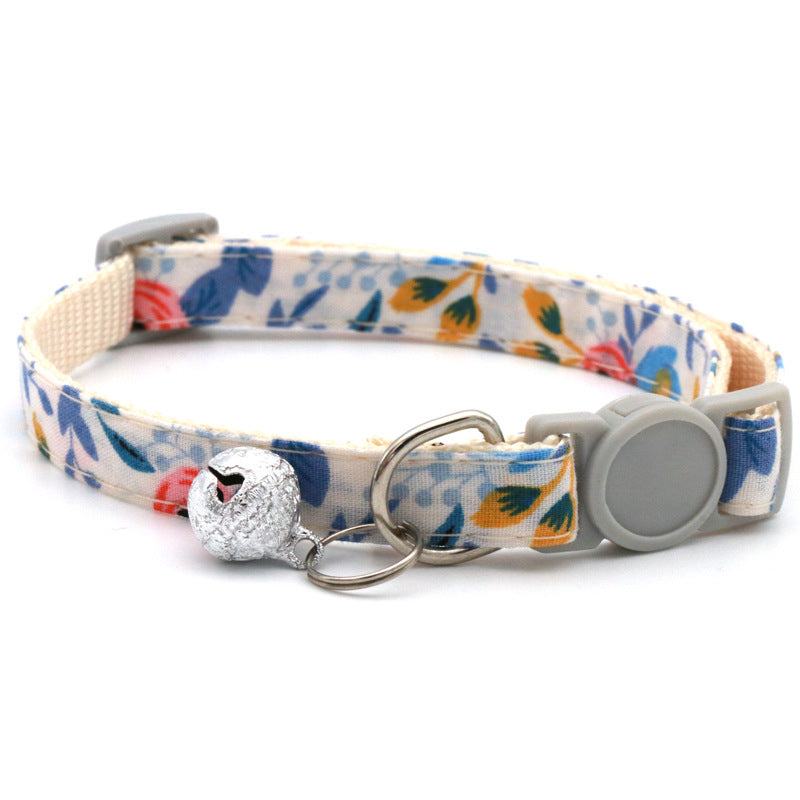 Floral Pet Bandana: Daisy Triangle Scarf Collar