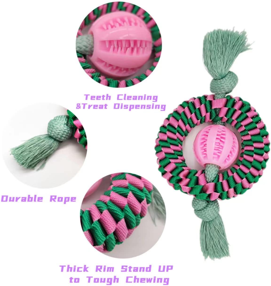Superior Dog Chew Toy For Interaction, Made Of Durable Nylon And Natural Rubber Perfect For Teeth Cleaning, Exercise  And Stress Relief   Animal Lover's Essential Gift