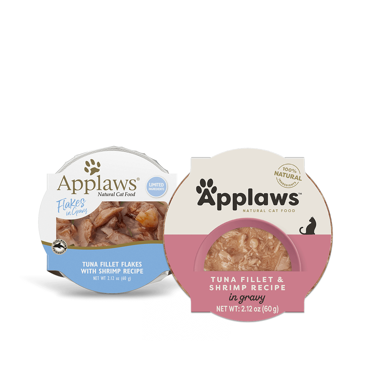 Applaws Natural Wet Cat Food Tuna Fillet & Shrimp Recipe in Gravy (2.12oz) - Majestic Pet Kingdom