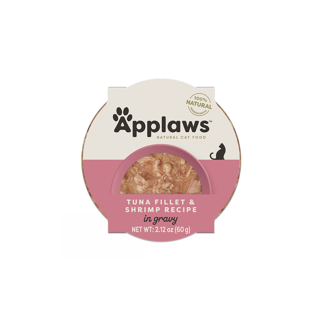 Applaws Natural Wet Cat Food Tuna Fillet & Shrimp Recipe in Gravy (2.12oz) - Majestic Pet Kingdom