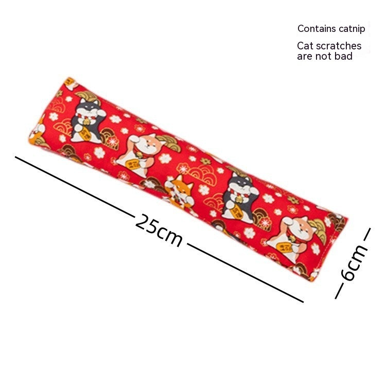 Creative Catnip Pillow Cat Teaser Toy Cat Pillow Pet Supplies Bite Grinding Claw Cross-border Amazon Hot