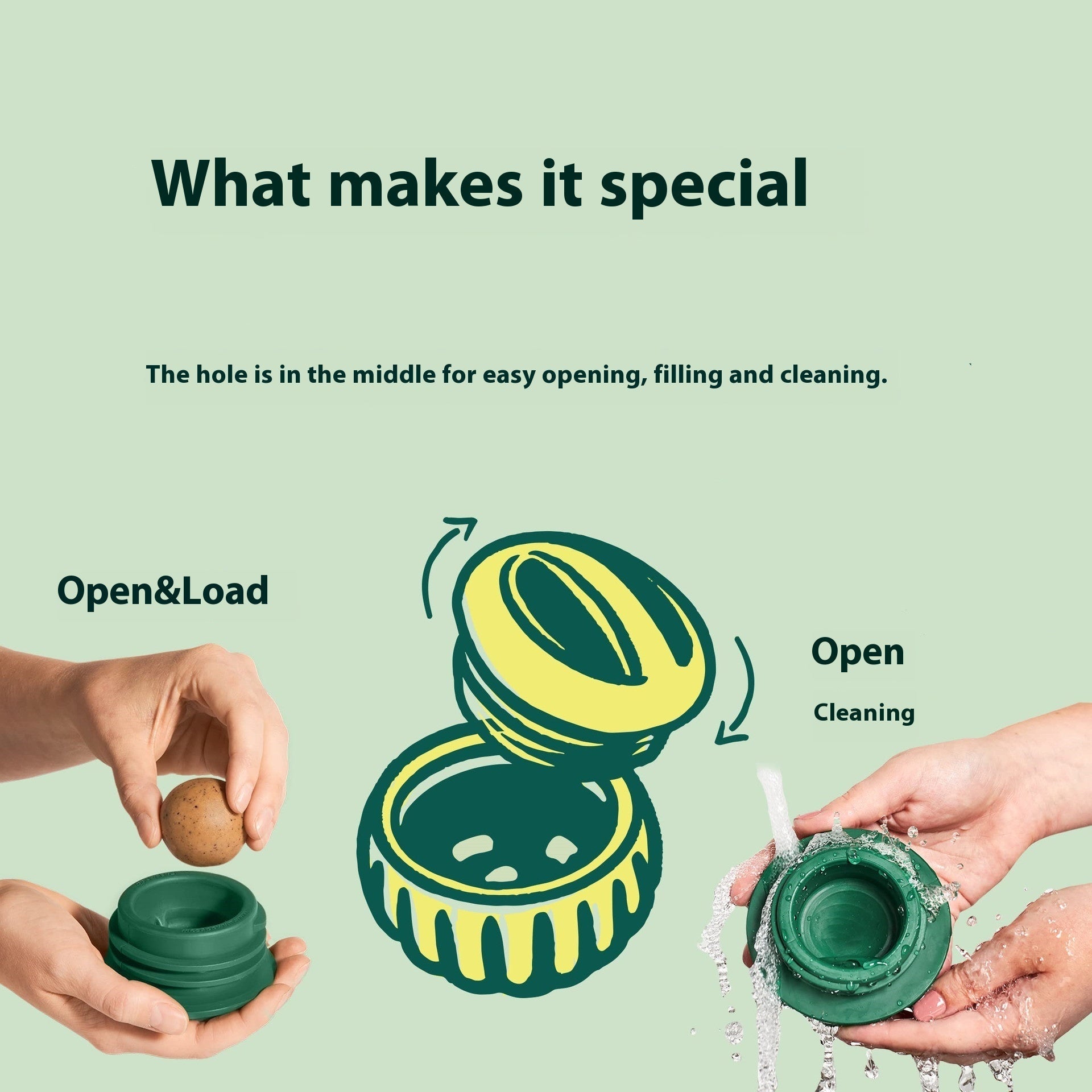 Silicone Slow Feeder Molar Food Dispenser Toy